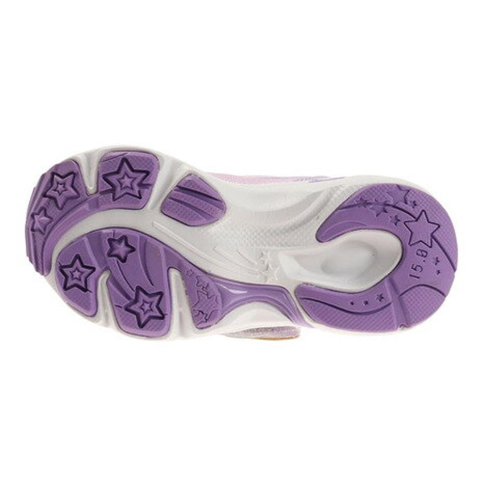 ムーンスター（MoonStar） ディズニー アナと雪の女王 DN C1282 パープル 紫 12182319 ジュニア スポーツシューズ スニーカー マジックテープ 子供靴 （キッズ）
