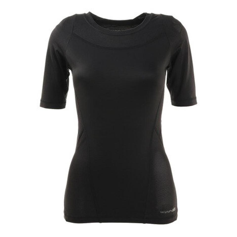 【2/5 24h限定 エントリー&対象4店舗買い回りで最大P10倍!】ザ・ワープ・バイ・エネーレ(The Warp By Ennerre)(レディース)クールショートスリーブ WB3KHT47 BLK