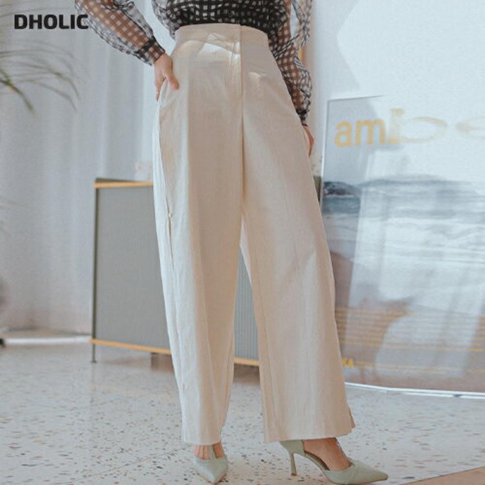 2WAYタックワイドパンツ・全3色・t00227 レディース 【pt】パンツ ロング 丈 単色 無地 シンプル タック ワイド 2WAY ハイウエスト 脚長 春 秋 冬 ダーツ 綿 コットン カジュアル ユニーク 大人っぽ パステル 韓国ファッション ハイホリHIHOLLI