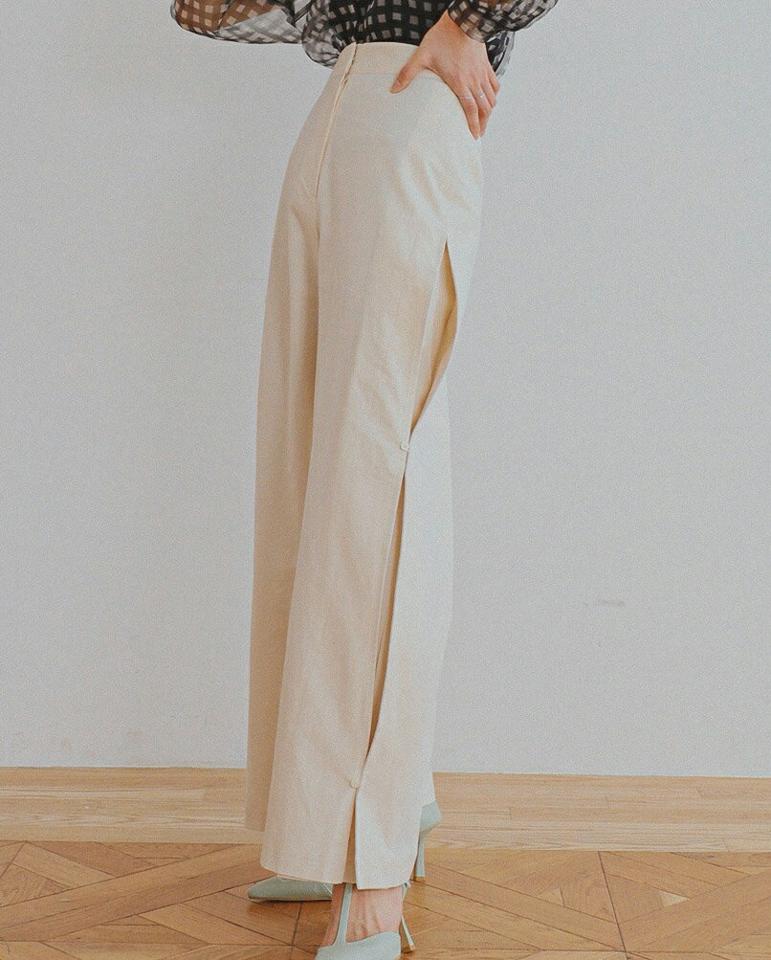 2WAYタックワイドパンツ・全3色・t00227 レディース 【pt】パンツ ロング 丈 単色 無地 シンプル タック ワイド 2WAY ハイウエスト 脚長 春 秋 冬 ダーツ 綿 コットン カジュアル ユニーク 大人っぽ パステル 韓国ファッション ハイホリHIHOLLI