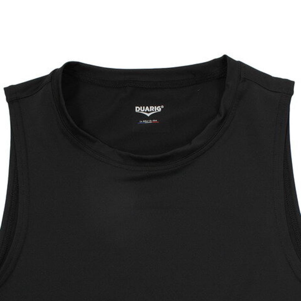 デュアリグ(DUARIG) サッカー ウェア メンズ ストレッチ丸首 ノースリーブ 741D9ES7204 BLK ノースリーブ タンクトップ シャツ (メンズ)