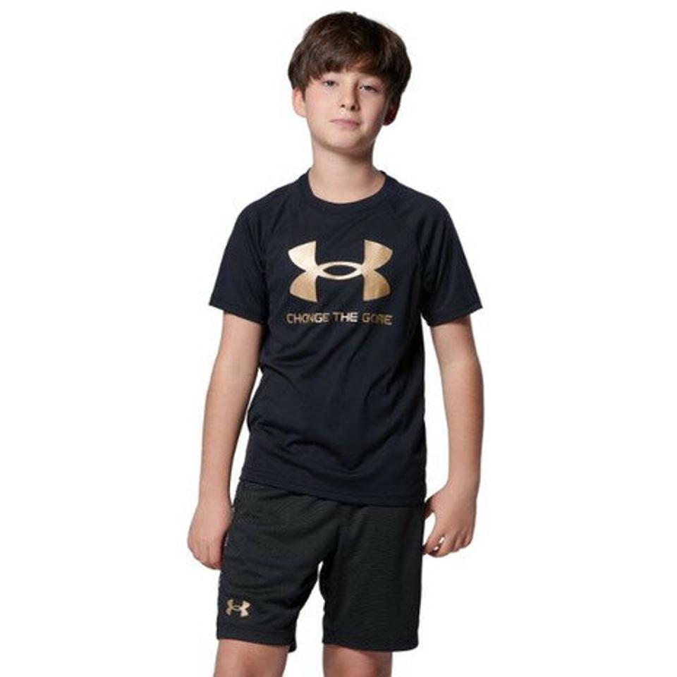 アンダーアーマー（UNDER ARMOUR） ボーイズ テック ベースボール ロゴ 半袖シャツ 1364514 BLK BB （キッズ）