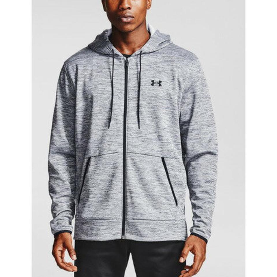 アンダーアーマー（UNDER ARMOUR） パーカー アーマーフリース フルジップフーディー 1357110 HGY/BLK AT オンライン価格 （メンズ）