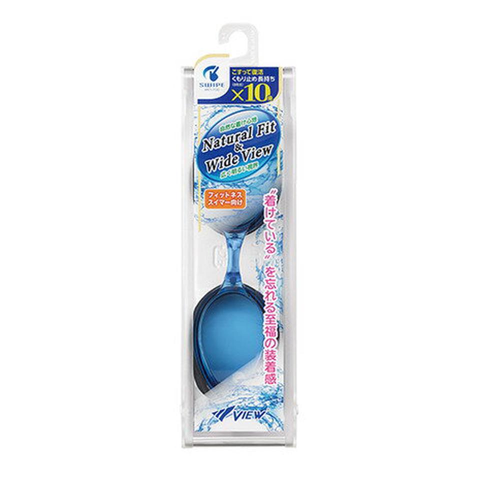 ビュー（VIEW） 水泳 ゴーグル ナチュラルフィット スワイプ V640SA BLBK （メンズ）