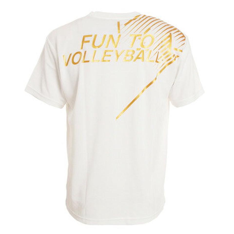 デサント（DESCENTE） バレーボールウェア 半袖プラクティスシャツ DX-B1433XB WH （メンズ）