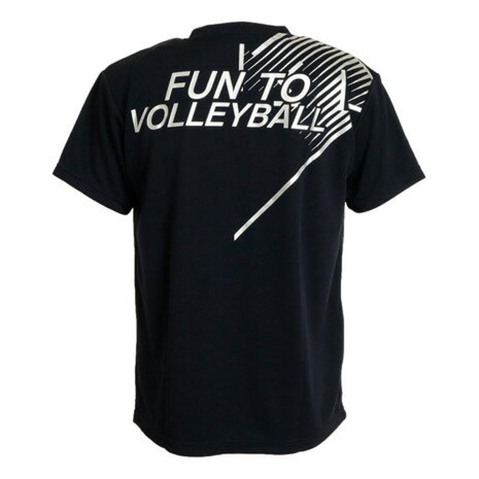 デサント（DESCENTE）（メンズ） バレーボール ウェア Tシャツ 練習着 半袖プラクティスシャツ 吸汗速乾 接触冷感 DX-B1433XB