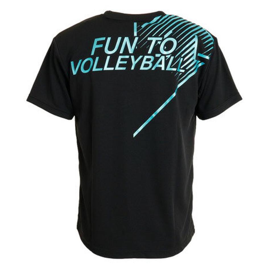 デサント（DESCENTE） バレーボールウェア 半袖プラクティスシャツ DX-B1433XB BK （メンズ）