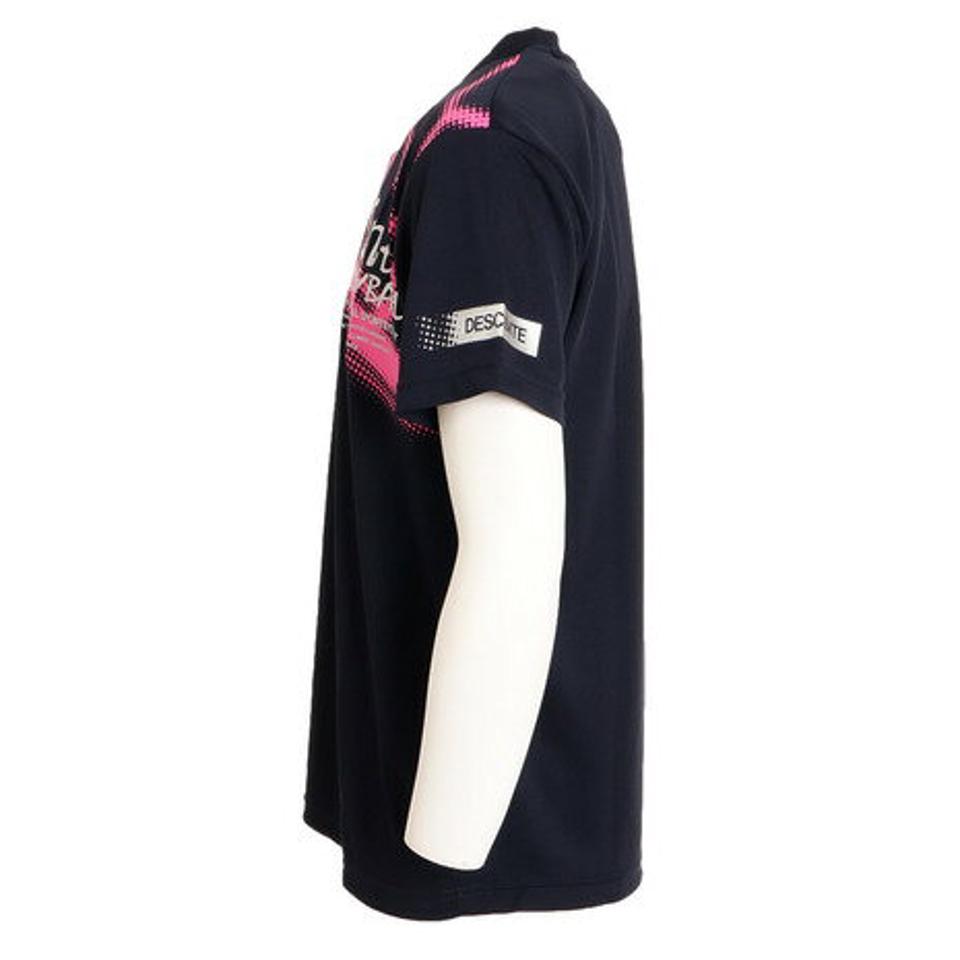デサント（DESCENTE）（メンズ） バレーボール ウェア Tシャツ 練習着 半袖プラクティスシャツ 吸汗速乾 接触冷感 DX-B1432XB