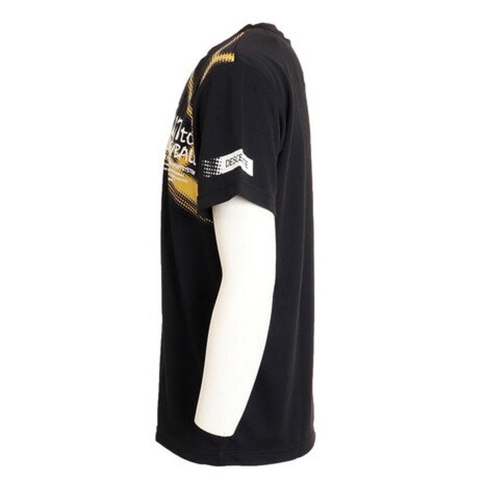 デサント（DESCENTE） バレーボールウェア 半袖プラクティスシャツ DX-B1432XB BK （メンズ）