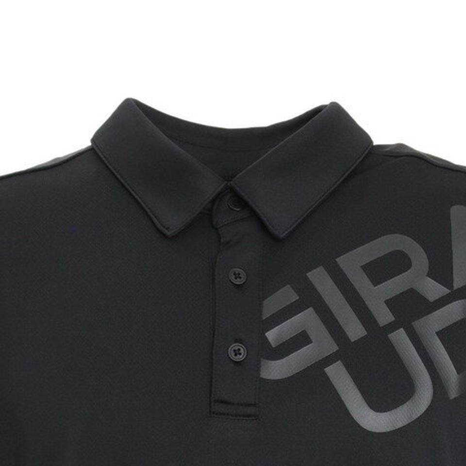 ジローム（GIRAUDM）（メンズ）抗ウイルス素材 ナノガード ドライ 吸汗速乾 UVカット 半袖ポロシャツ 863GM1TP6608 BLK 生地 服 洗える