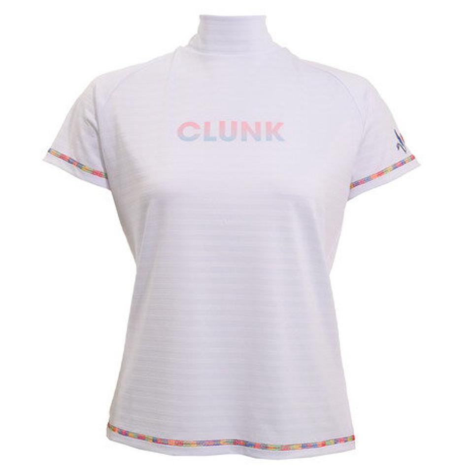 クランク（CLUNK） ゴルフウェア グラデーションモックネックシャツ CL5HUG51 WHT （レディース）