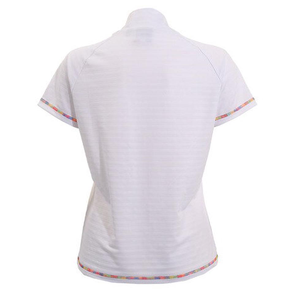 クランク（CLUNK） ゴルフウェア グラデーションモックネックシャツ CL5HUG51 WHT （レディース）