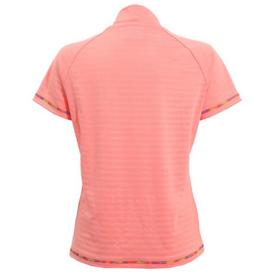 クランク（CLUNK） ゴルフウェア グラデーションモックネックシャツ CL5HUG51 PNK （レディース）