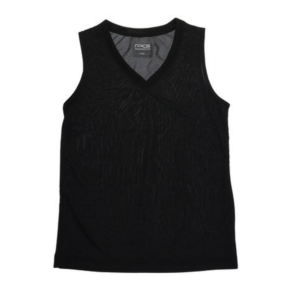 パフォーマンスギア（PG） バスケットボールウェア ジュニア ドライプラス 高通気Vネックインナー 751PG9ES6728 BLK.. （キッズ）