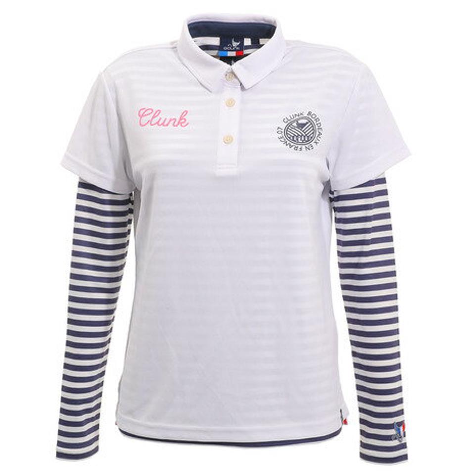 クランク（CLUNK） ゴルフウェア アンダーセットポロシャツ CL5HUG08 WHT （レディース）