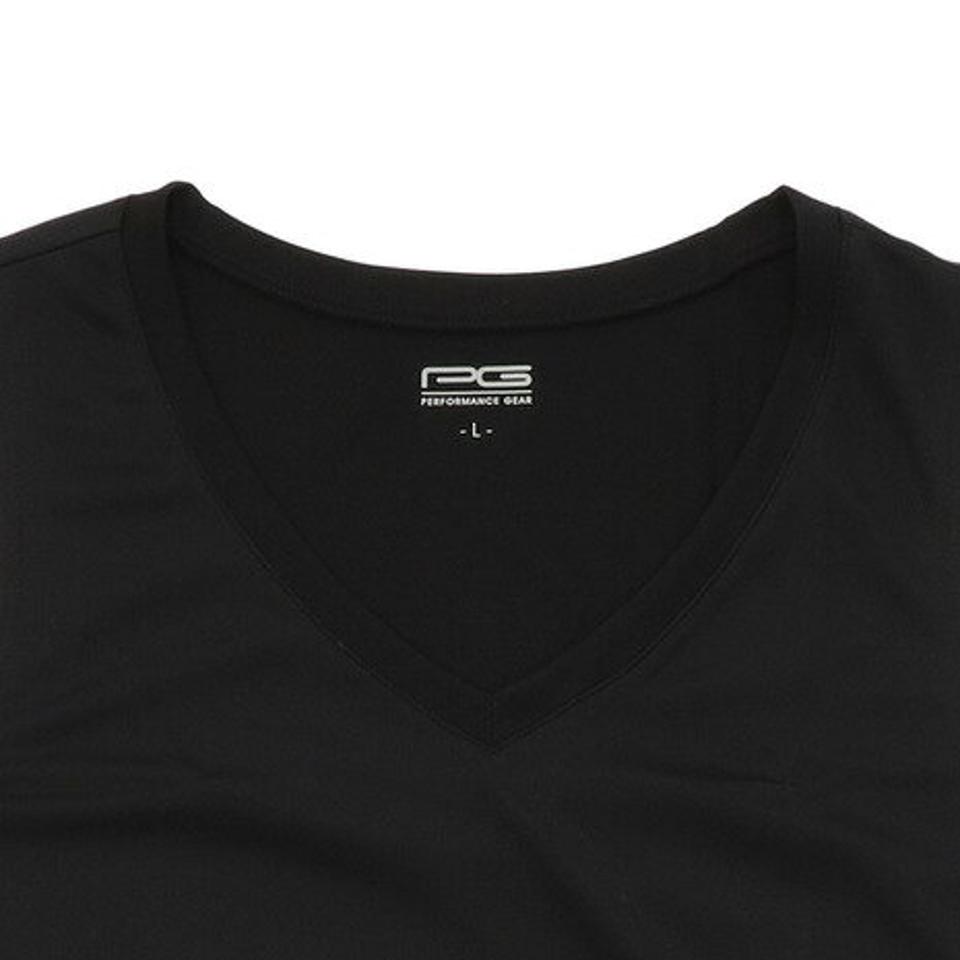 【3点10%OFFクーポン 7/1まで】パフォーマンスギア（PG） バスケットボールウェア ドライプラス 高通気Vネックインナー 751PG9ES6726 BLK.. （メンズ）