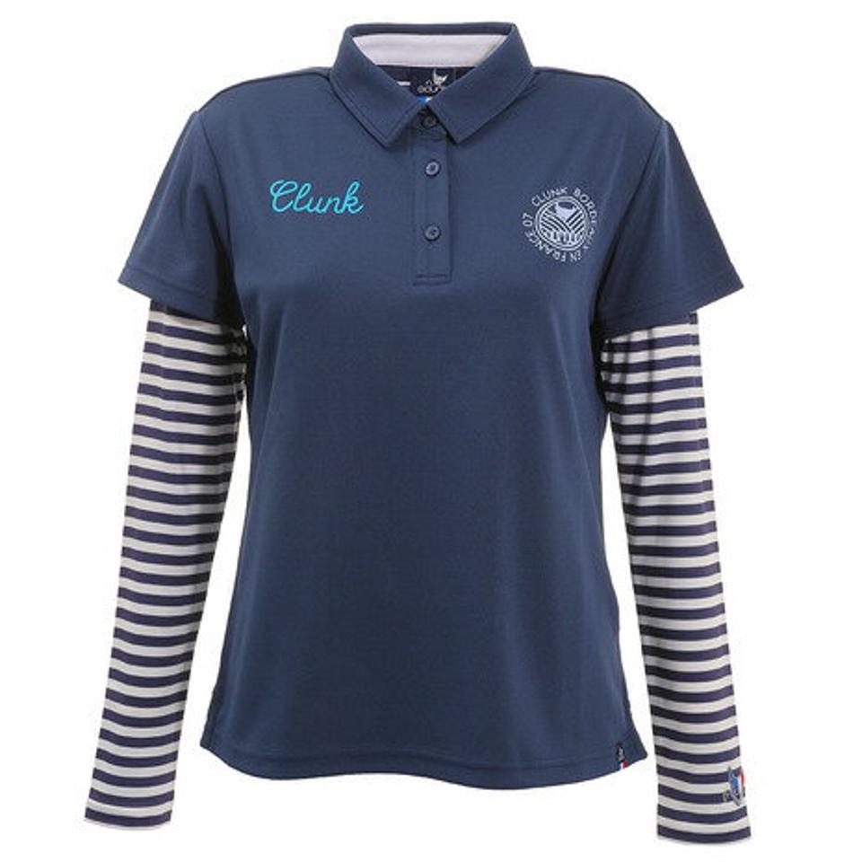 クランク（CLUNK） ゴルフウェア アンダーセットポロシャツ CL5HUG08 NVY （レディース）