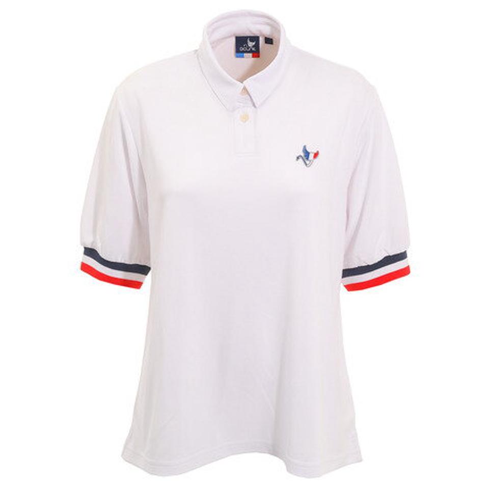 クランク（CLUNK） ゴルフウェア 5分袖ポロシャツ CL5HUG06 WHT （レディース）