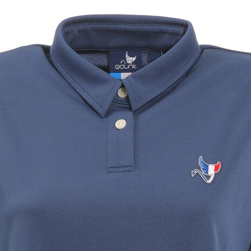 クランク（CLUNK） ゴルフウェア 5分袖ポロシャツ CL5HUG06 NVY （レディース）