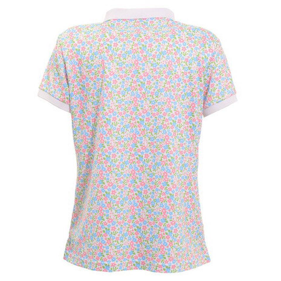 クランク（CLUNK） ゴルフウェア 小花柄プリントポロシャツ CL5HUG03 WHT （レディース）