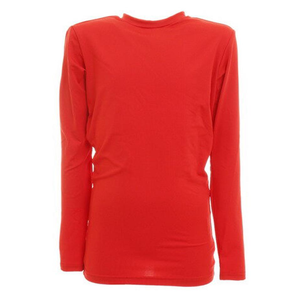 エックスティーエス（XTS） 野球 アンダーシャツ ジュニア ストレッチ 丸首 長袖 インナー シャツ 724G6ES4171 赤 （キッズ）