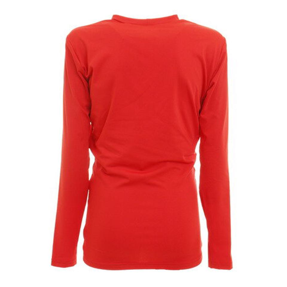 エックスティーエス（XTS） 野球 アンダーシャツ ジュニア ストレッチ 丸首 長袖 インナー シャツ 724G6ES4171 赤 （キッズ）