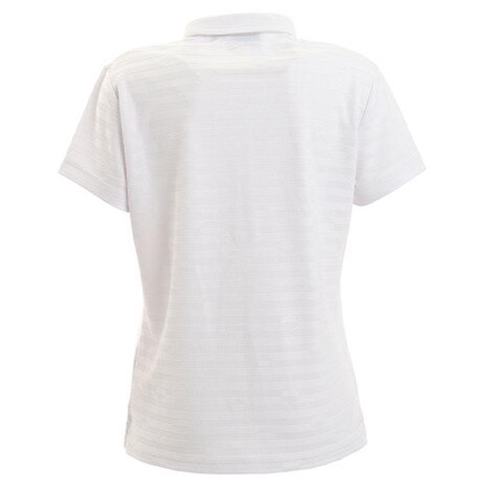 クランク（CLUNK） ゴルフウェア ドットジャガード半袖ポロシャツ CL5HUG02 WHT （レディース）