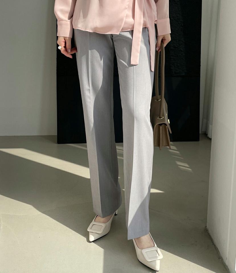テーパードスラックスパンツ・全3色・t71952 レディース 【pt】パンツ ロング 丈 スラックス 単色 無地 シンプル パステル オフィスカジュアル 春 夏 秋 冬 テーパード ベーシック 大人っぽ きれいめ 韓国ファッション ハイホリHIHOLLI