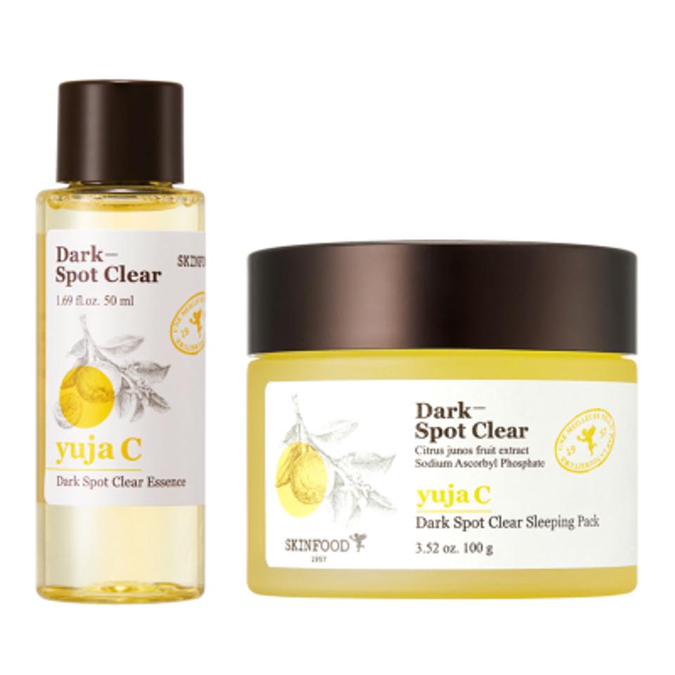 ゆずC ダークスポット クリアスリーピングパック＋エッセンス50mL