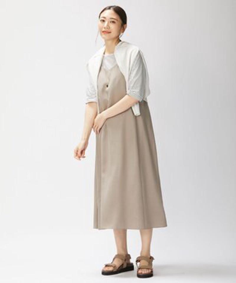 【洗える】キャミワンピース ツインセット