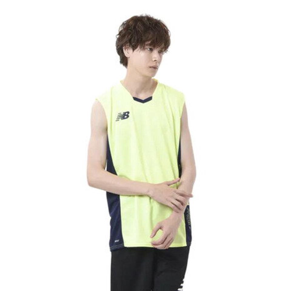 【20%OFFクーポン有 4/10迄】ニューバランス（new balance） サッカー ウェア メンズ プラクティスシャツ ノースリーブ JMTF1012BIO （メンズ）