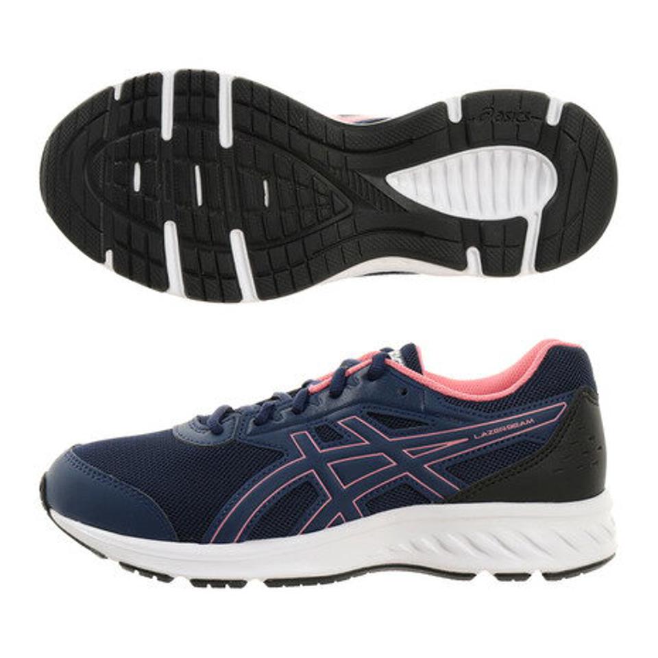 アシックス（ASICS）（キッズ）ジュニア ランニングシューズ 紺 レーザービーム JF ネイビー 1154A084.400 スニーカー
