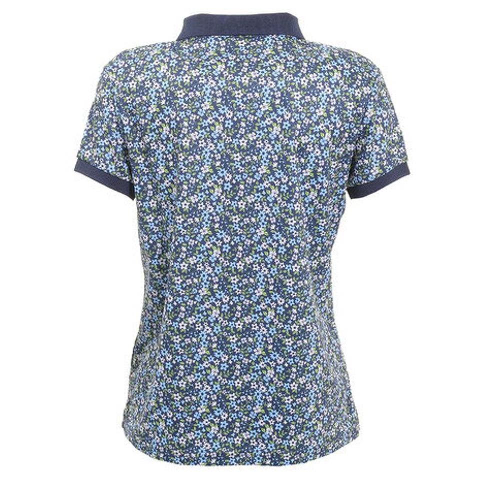 クランク（CLUNK） ゴルフウェア 小花柄プリントポロシャツ CL5HUG03 NVY （レディース）