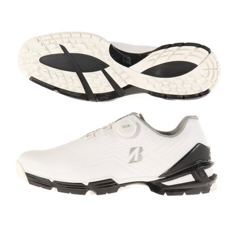 ブリヂストンゴルフ（BRIDGESTONE GOLF） ゴルフシューズ スパイクレス メンズ ゼロ・スパイク バイター ツアー SHG100WK （メンズ）