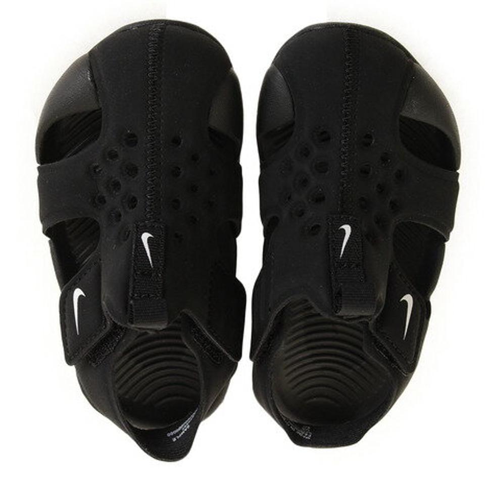 ナイキ（NIKE）（キッズ）ジュニアサンダル サンレイプロテクト2 TD ブラック 943827-001 スポーツ シャワサン プール ビーチ レジャー 面ファスナー 軽量