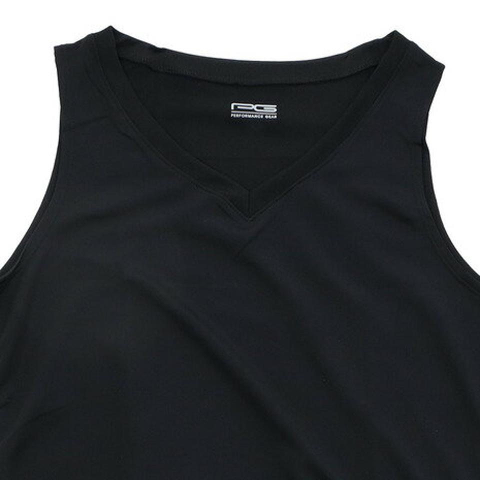 パフォーマンスギア（PG）（レディース）ドライプラス 高通気 Vネックインナー 751PG9ES6727 BLK