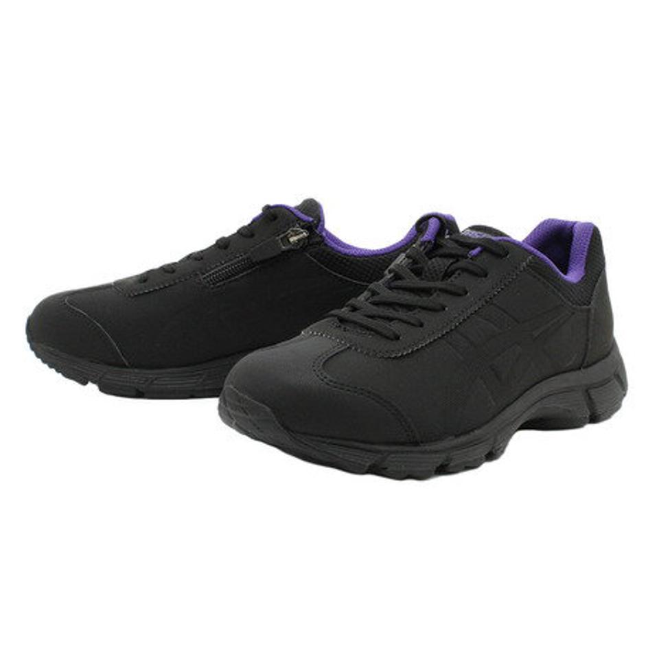 アシックス（ASICS）（レディース） スニーカー ゲルファンウォーカー 1008W ブラック ピンク 1292A008 ウォーキング 内側ファスナー 履きやすい シューズ