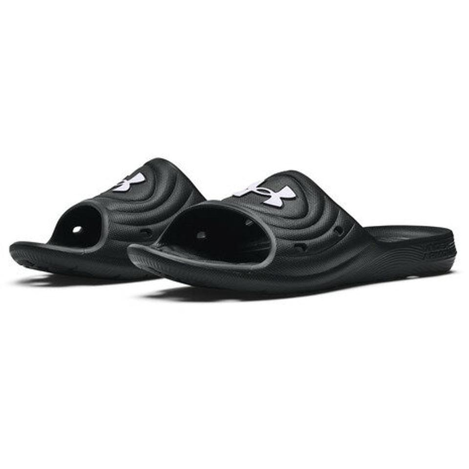 アンダーアーマー（UNDER ARMOUR）（メンズ）スポーツサンダル ロッカー IV スライド ブラック 3023758 001 シャワサン レジャー ビーチ プール タウン 速乾性
