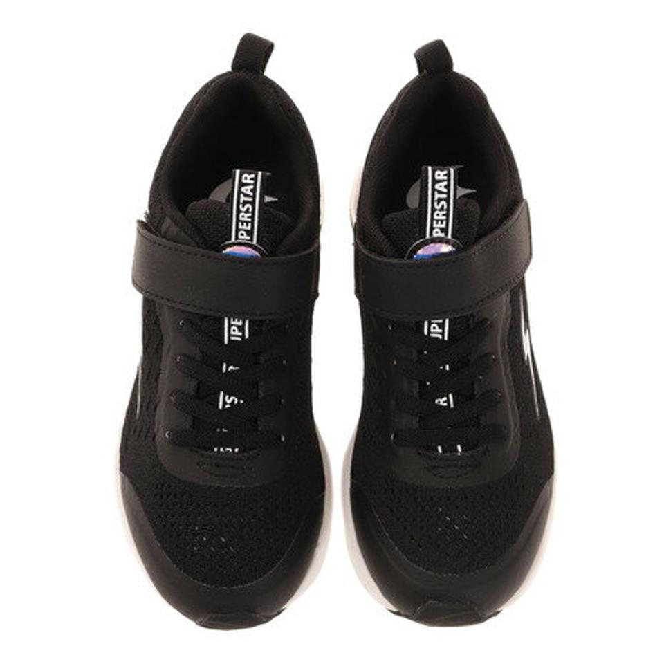 ムーンスター(MoonStar) ジュニアスポーツシューズ ベルクロ ベルト付き スニーカー スーパースター SS J1017 BK 12293806 21SS (キッズ)