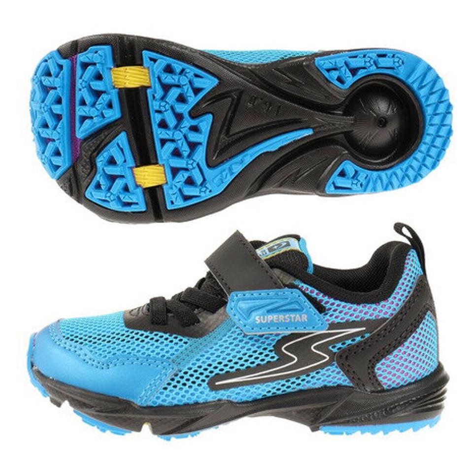 ムーンスター(MoonStar) ジュニアスポーツシューズ スーパースター SS K1020 12293605 ベルクロ ベルト付き スニーカー (キッズ)