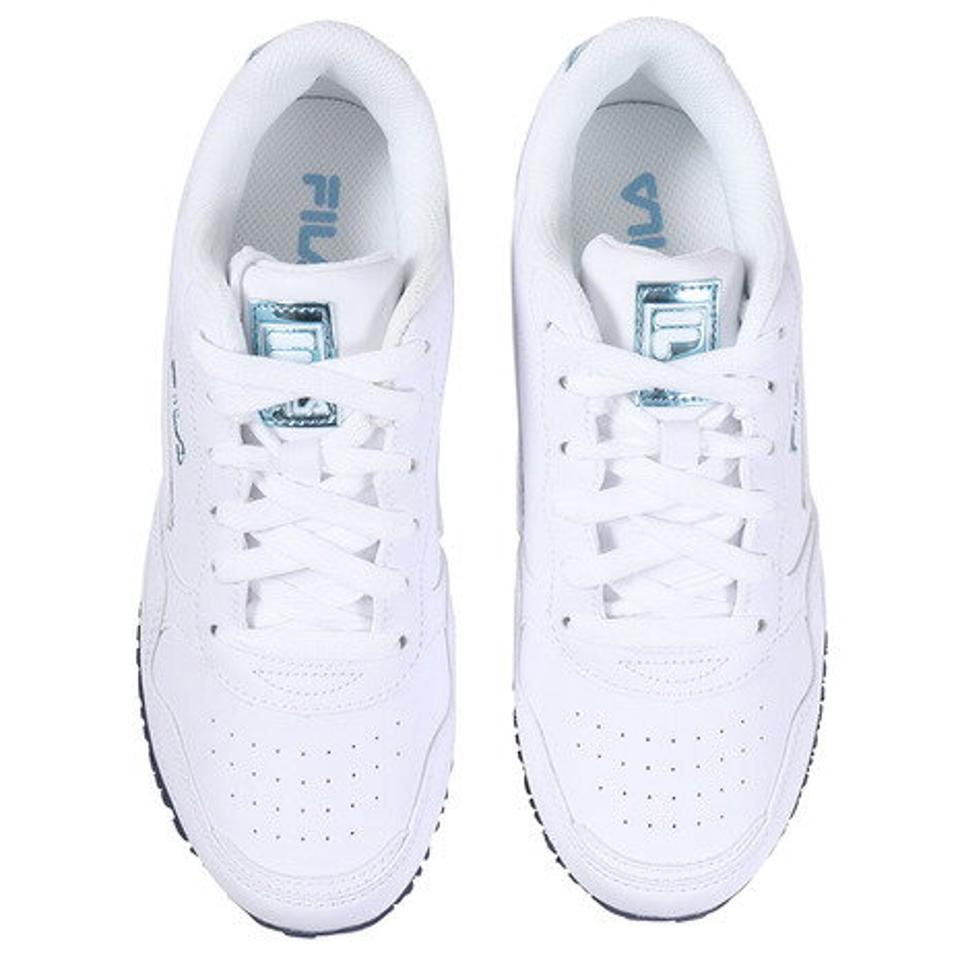 フィラ(FILA)(レディース)ユーロジョガー JOGGER 4SL ホワイト ブルー 白 F51510150 スニーカー スポーツシューズ カジュアル 学生 運動 靴 シンプル