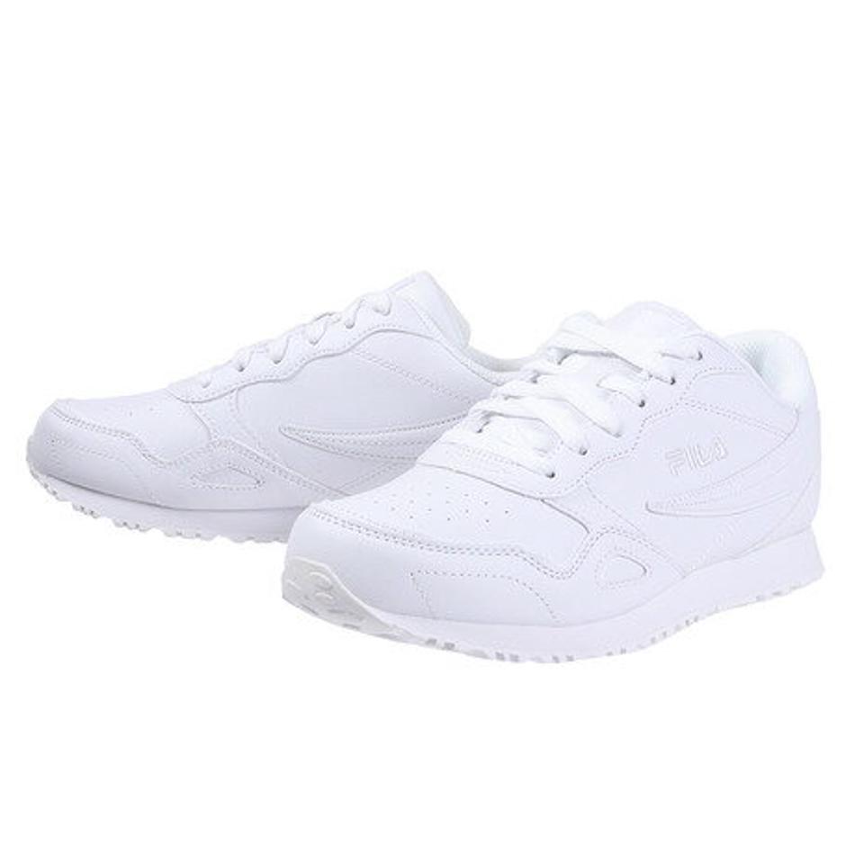 フィラ(FILA)(レディース)スニーカー ユーロ ジョガー JOGGER 4SL ホワイト F51510100 スポーツシューズ カジュアル 学生 運動 靴 登校 シンプル