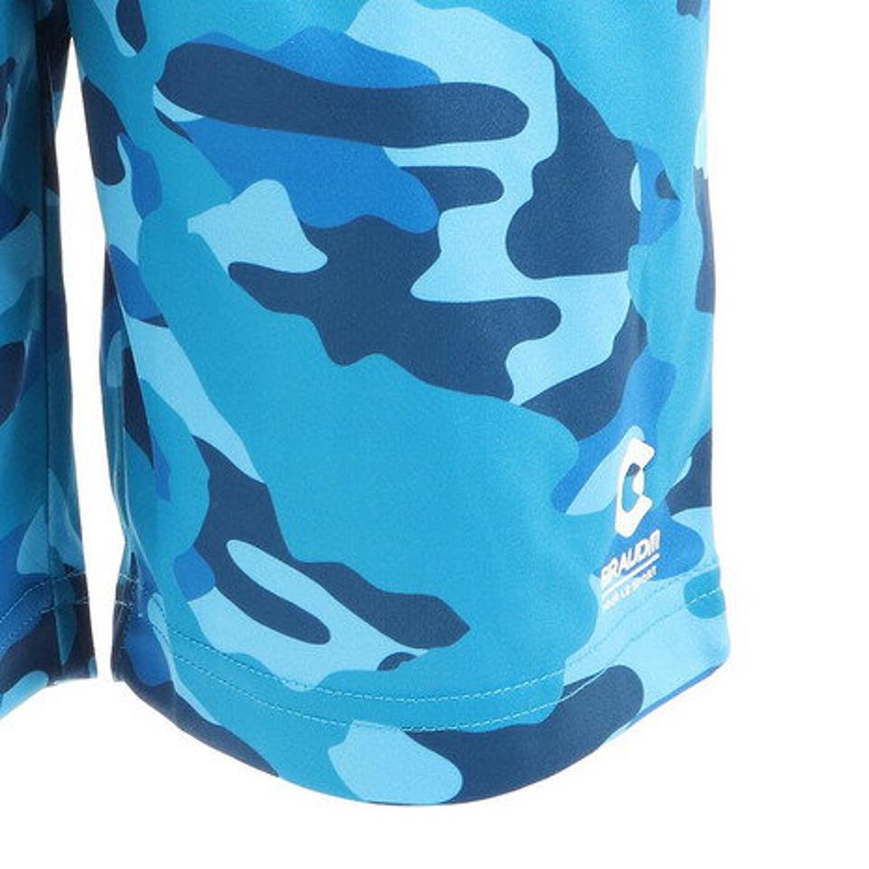 ジローム（GIRAUDM）（キッズ）ドライ 吸汗速乾 UVカット ジュニア ニットハーフパンツ 868GM1CD6736 BLU ショートパンツ 短パン