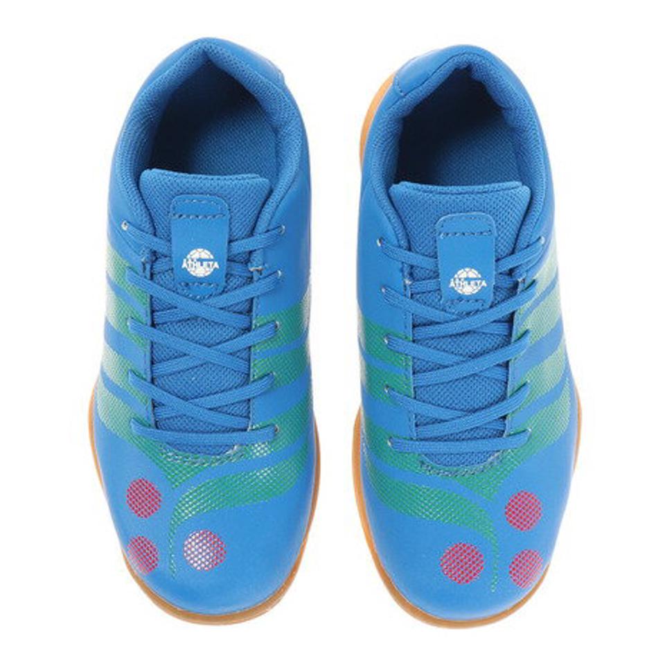 【ポイント10倍】アスレタ（ATHLETA） ジュニア フットサル インドア XE-400J BLU サッカーシューズ トレシュー 屋内 室内 （キッズ）