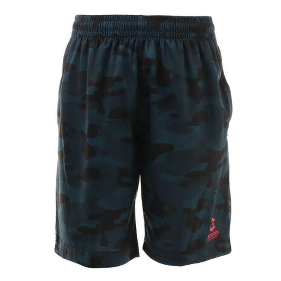 ジローム（GIRAUDM）（キッズ）ドライ 吸汗速乾 UVカット ジュニア ニット ハーフパンツ 868GM1CD6736 BLK ショートパンツ 短パン