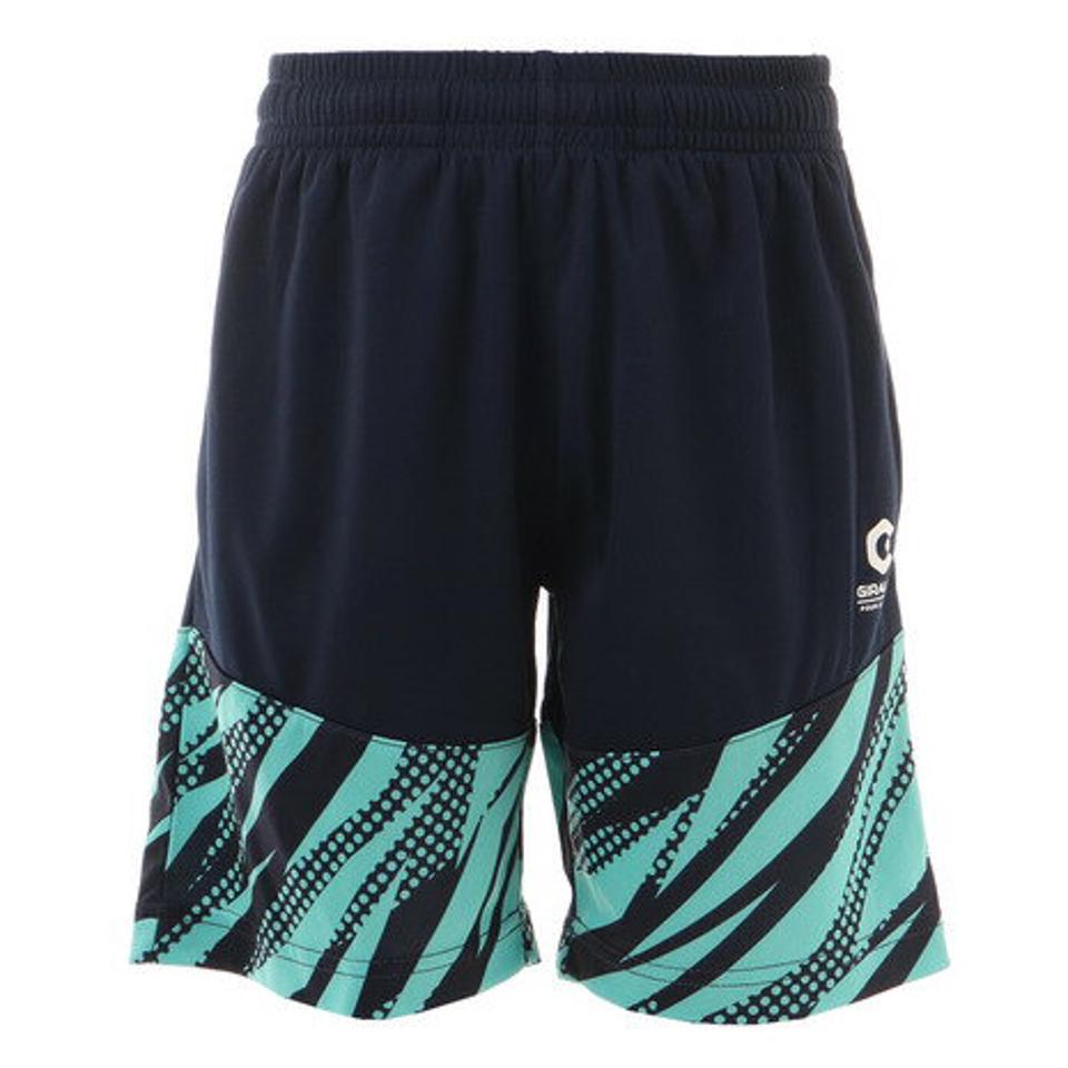 ジローム（GIRAUDM）（キッズ）ドライ 吸汗速乾 UVカット ジュニア ニット ハーフパンツ 868GM1CD6735 NVY ショートパンツ 短パン