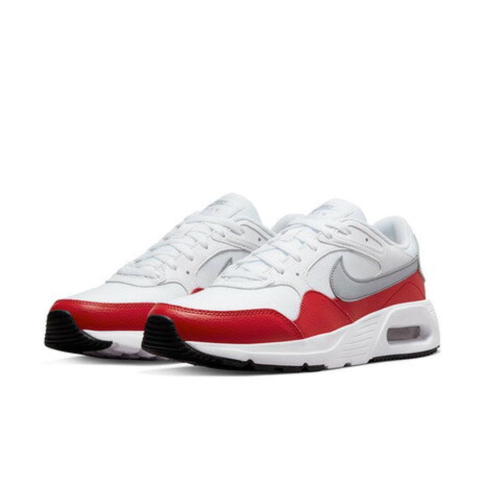 ナイキ(NIKE) エアマックス AIR MAX SC ホワイト レッド 白 赤 CW4555-107 スニーカー スポーツシューズ 通学 学生 カジュアル ランニング (メンズ)
