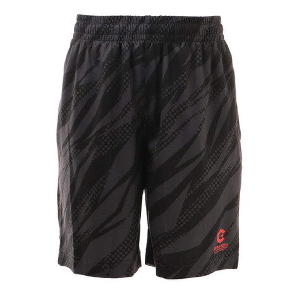 ジローム（GIRAUDM）（キッズ）ドライ 吸汗速乾 UVカット ジュニア ニット ハーフパンツ 868GM1CD6734 BLK ショートパンツ 短パン