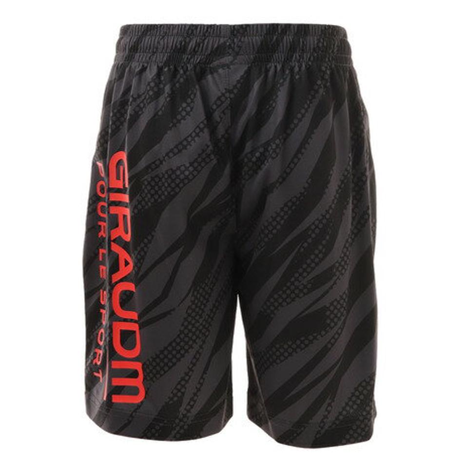 ジローム（GIRAUDM）（キッズ）ドライ 吸汗速乾 UVカット ジュニア ニット ハーフパンツ 868GM1CD6734 BLK ショートパンツ 短パン