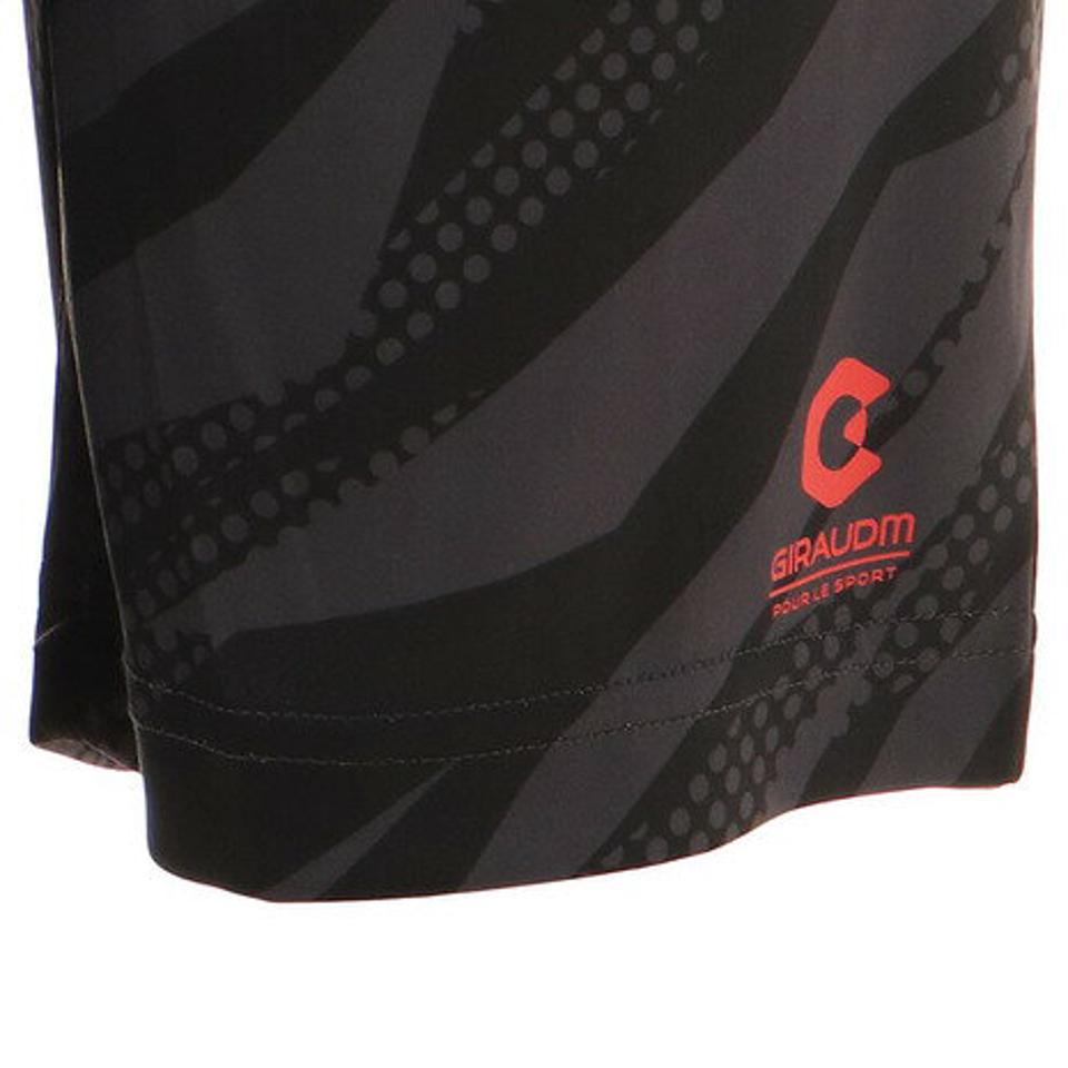 ジローム（GIRAUDM）（キッズ）ドライ 吸汗速乾 UVカット ジュニア ニット ハーフパンツ 868GM1CD6734 BLK ショートパンツ 短パン